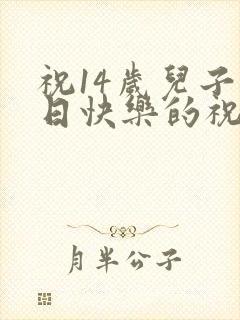 祝14岁儿子生日快乐的祝福语