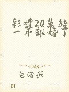 彩礼20万结婚一年离婚了怎么办