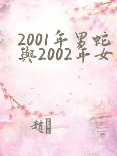 2001年男蛇与2002年女马配对