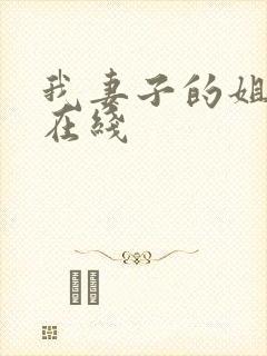 我妻子的姐姐 在线
