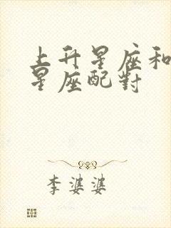 上升星座和太阳星座配对