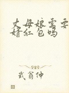 丈母娘需要给女婿红包吗