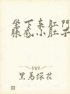 坐下来肛门有坠胀感小肚子疼