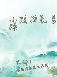 小孩脾气易怒暴躁