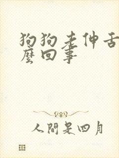 狗狗老伸舌头怎么回事