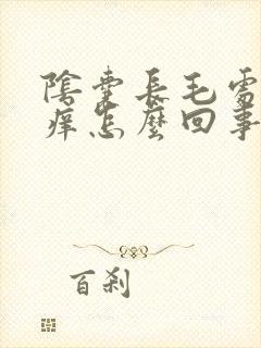 阴囊长毛处特别痒怎么回事女性