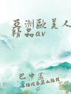 亚洲欧美人高清精品av