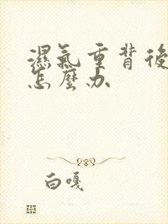 湿气重背后长痘怎么办