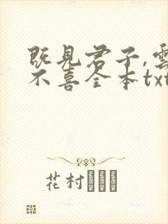 既见君子,云胡不喜全本txt下载阅读