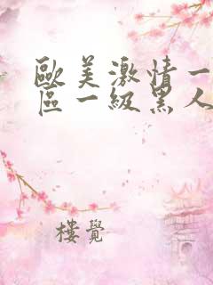 欧美激情一区二区一级黑人片