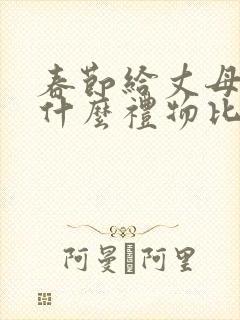 春节给丈母娘送什么礼物比较好