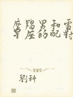 摩羯男和处女女星座的配对指数