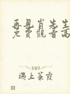 再见肖先生短剧免费观看高清