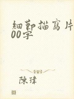 细节描写片段300字