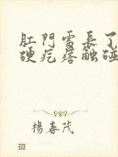 肛门处长了一个硬疙瘩触碰有点疼