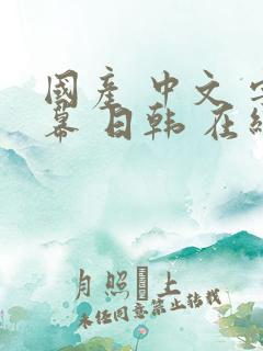 国产 中文 字幕 日韩 在线