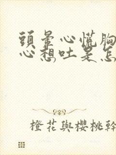 头晕心慌胸闷恶心想吐是怎么回事