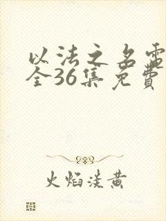 以法之名电视剧全36集免费观看