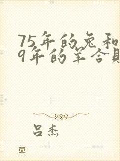 75年的兔和79年的羊合财吗