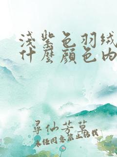 浅紫色羽绒服配什么颜色内搭好看