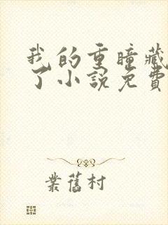 我的重瞳藏不住了小说免费阅读