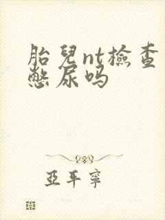 胎儿nt检查要憋尿吗