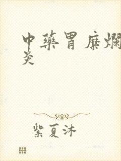 中药胃糜烂性胃炎