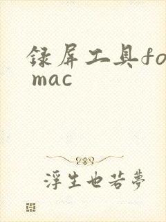 录屏工具for mac