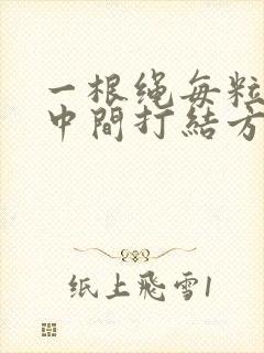 一根绳每粒珠子中间打结方法