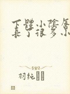 下体小阴唇内侧长了很多小肉芽