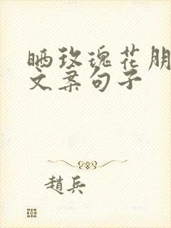 晒玫瑰花朋友圈文案句子