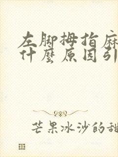 左脚拇指麻木是什么原因引起的