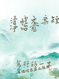 清醒文案短句干净治愈