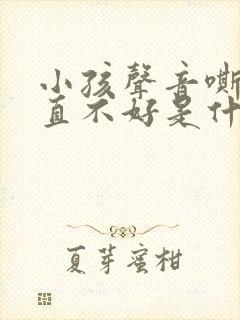 小孩声音嘶哑一直不好是什么原因