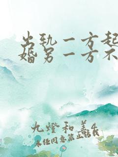 出轨一方起诉离婚另一方不同意