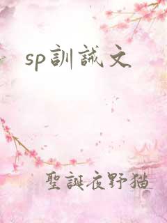 sp训诫文