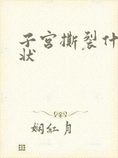 子宫撕裂什么症状