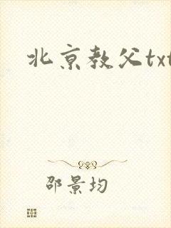 北京教父txt