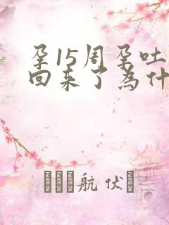 孕15周孕吐又回来了为什么