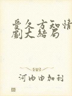 爱久方知情深短剧大结局
