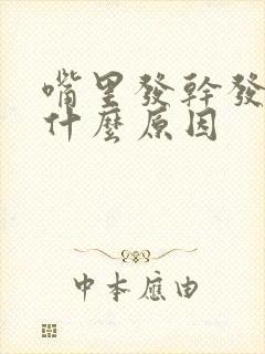 嘴里发干发苦是什么原因