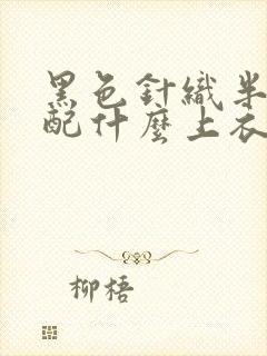 黑色针织半身裙配什么上衣好看