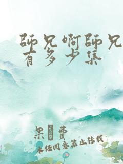 师兄啊师兄一共有多少集