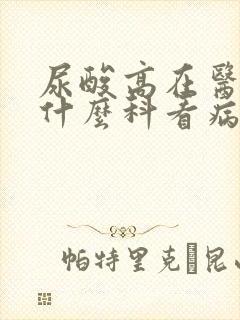 尿酸高在医院挂什么科看病