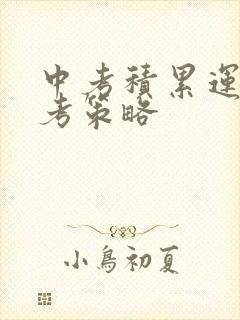 中考积累运用备考策略