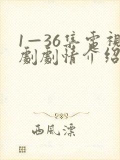 1—36集电视剧剧情介绍