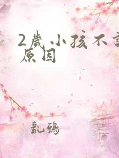 2岁小孩不说话原因