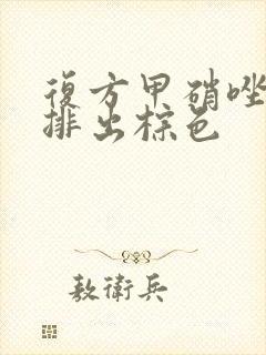 复方甲硝唑阴栓排出棕色