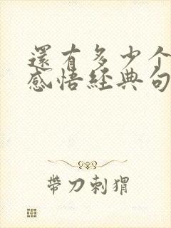 还有多少个十年感悟经典句子