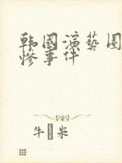 韩国演艺圈的悲惨事件